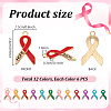 72Pcs 12 Colors Zinc Alloy Enamel Pendants FIND-PH0027-81-5