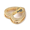 Eco-Friendly Rack Plating Brass Micro Pave Cubic Zirconia Slider Charms LS-KK-F853-33G-3