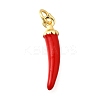 Brass Enamel Pendants KK-F896-01A-G-1