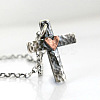Bohemian Vintage Alloy Cross with Heart Pendant Necklaces FS-WG4EA27-01-5