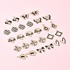 28Pcs 11 Styles Alloy Enamel Pendants FIND-FS0003-24-10