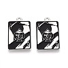 Halloween Theme Alloy and Enamel Pendants ENAM-T021-30D-01-1