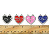 4 Sets 4 Colors Alloy Enamel Split Pendant ENAM-FP0001-48-2