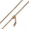 Ion Plating(IP) 304 Stainless Steel Curb Chain Necklace for Men Women NJEW-K245-015D-2