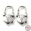925 Thailand Sterling Silver Lobster Claw Clasps STER-D003-15AS-3