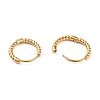 304 Stainless Steel Twist Rope Shape Hoop Earrings for Women EJEW-I278-01B-G-2