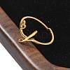 304 Stainless Steel Cuff Rings for Women RJEW-D285-01G-J-5