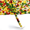 4 Colors 8/0 Christmas MIYUKI Round Rocailles Seed Beads SEED-X0058-15-4