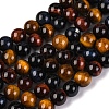 Natural Tiger Eye Beads Strands G-L446-02-8mm-5