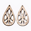 Unfinished Hollow Wood Big Pendants WOOD-N006-92-2