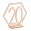 Wood Table Numbers Cards AJEW-WH0021-29B-2