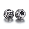 Hollow 925 Sterling Silver European Beads OPDL-L017-066TAS-2