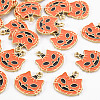 Rack Plating Eco-Friendly Alloy Enamel Pendants ENAM-N052-003-RS-1