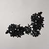 Polyester with Rhinestone Iron on/Sew On Patches PATC-WH20002-02A-1