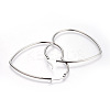 Tarnish Resistant 201 Stainless Steel Hoop Earrings LS-EJEW-A052-09A-2