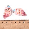 Opaque Resin Pendants LS-RESI-D055-037P-3