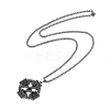 201 Stainless Steel Goth Knot Cross Pendant Box Chain Necklaces LS-NJEW-M010-05P-2