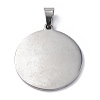 Non-Tarnish 201 Stainless Steel Pendants STAS-C062-05P-2