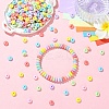700Pcs 7 Colors UV Plating Opaque Acrylic Beads MACR-YW0004-82-4