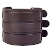 1Pc Trendy Unisex Punk Rock Style Leather Wide Wristband Bracelets BJEW-CL0001-03-1