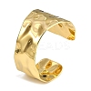 304 Stainless Steel Textured Cuff Bangles for Women BJEW-Z077-02G-1