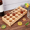 18-Hole Wood Shot Glasses Holders ODIS-WH0038-78-4