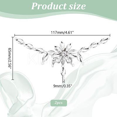 1 Pair Flower Crystal Rhinestone Wedding Shoe Decorations FIND-GA0003-62-1