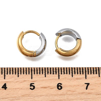304 Stainless Steel Hoop Earrings EJEW-Z123-01A-GP-1