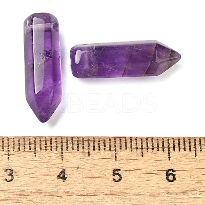 Natural Amethyst Pointed Pendants G-C158-05D-1