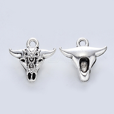 Tibetan Style Alloy Pendants TIBE-R316-079AS-RS-1