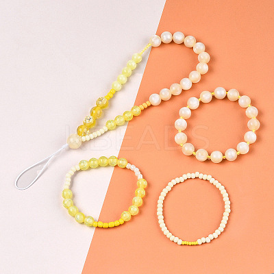 DIY 18 Style Resin & Acrylic Beads Jewelry Making Finding Kit DIY-NB0012-04E-1
