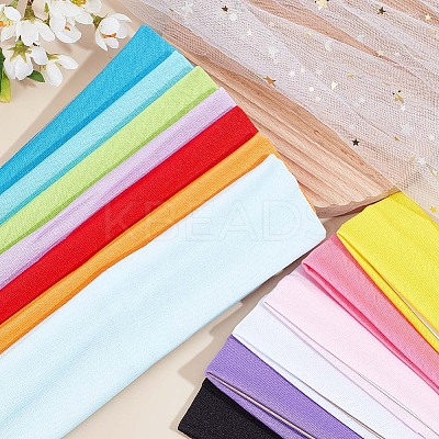 13pcs 13 colors Solid Color Fitness Yoga Running Elastic Cloth HeadBand MRMJ-GF0001-32-1