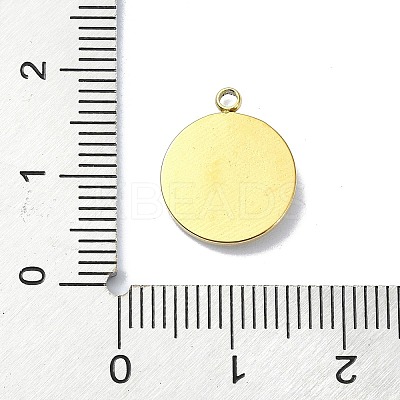 Ion Plating(IP) 304 Stainless Steel Pendants STAS-B058-19G-02-1