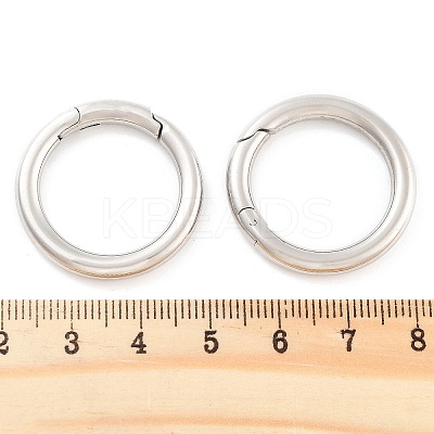 Non-Tarnish 316 Stainless Steel Spring Gate Rings STAS-M296-01P-E-01-1