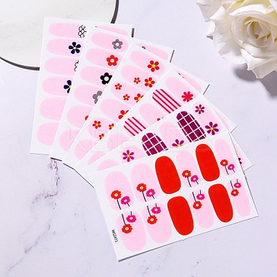 Flower Series Full Cover Nail Decal Stickers MRMJ-T109-WSZ-M1-1