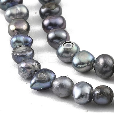 Dyed Natural Cultured Freshwater Pearl Beads Strands PEAR-A006-03B-1