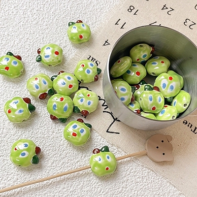 Handmade Porcelain Beads PORC-D024-01B-1