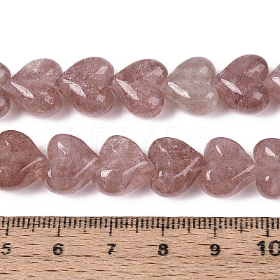 Natural Strawberry Quartz Beads Strands G-T144-22A-01-1