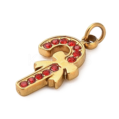 304 Stainless Steel Rhinestone Charms LS-FIND-I062-01G-07-1