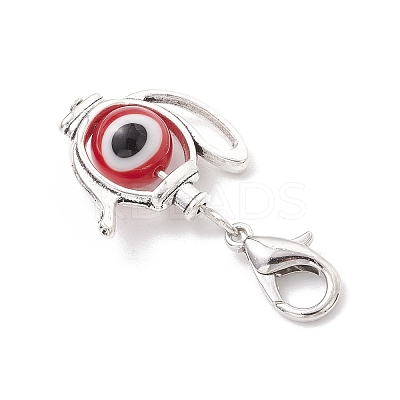 Kettle Alloy Pendant Decorations HJEW-JM03384-1