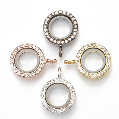 Alloy Magnetic Locket Pendants PALLOY-T052-21-1