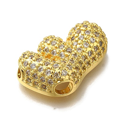 Brass with Cubic Zirconia Pendants KK-Q818-02F-G-1