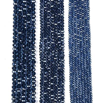 Electroplate Glass Beads Strands EGLA-A044-T8mm-A12-1