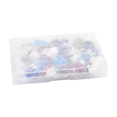 24Pcs 6 Colors Handmade Lampwork Beads LAMP-FS0001-35-1