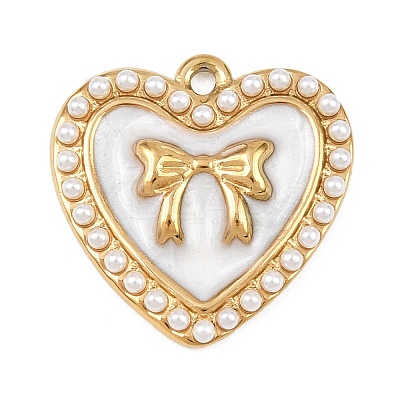 304 Stainless Steel Enamel Pendants X-STAS-P430-05G-1