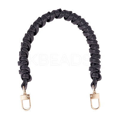 Imitation leather Braided Leather Handbag Handles FIND-WH0052-06-1