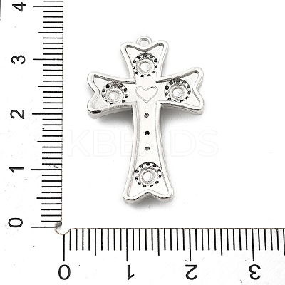 Brass Micro Pave Cubic Zirconia Pendants KK-L228-34P-02-1