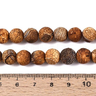 Natural Dragon Veins Agate Beads Strands G-N357-12A-01-1