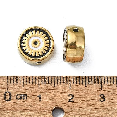 Ion Plating(IP) 304 Stainless Steel Enamel Beads STAS-Q318-13C-1