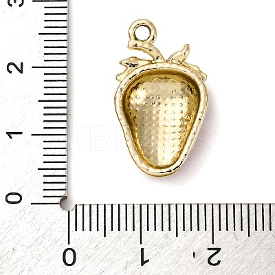 Strawberry Alloy Pendants LS-PALLOY-S051-05G-1